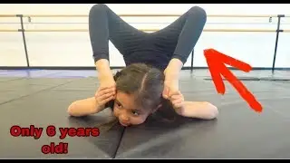 6 YEAR OLD AVA TEACHES CRAZY FLEXIBLE GYMNASTIC MOVES!!!