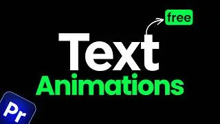FREE Trendy Text Animations Pack for Adobe Premiere Pro | Free Mogrt