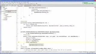 28 Android Tutorial for Beginners 27 #  Android DatePicker Dialog  DatePickerDialog