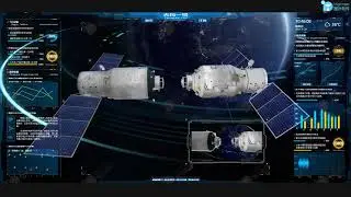 WebGL | Digital Twin | 3D Animation Simulates Cargo Spacecraft Docking | Space Exploration