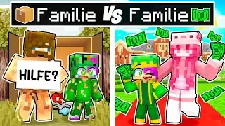 1€ ARME Familie Vs 10.000€ REICHE Familie in Minecraft!
