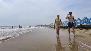 Lignano Sabbiadoro Beach Italy  2021 Beach Walking  Tour