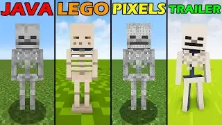 minecraft java vs lego vs pixels vs trailer #3