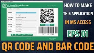 QR Code And Bar Code Online Generator App In Ms Access | Eps 01
