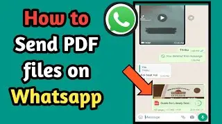 How to Send PDF File on whatsapp
