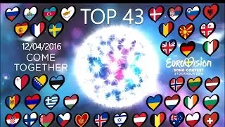 My 43 Eurovision Song Contest 2016 TOP|| #ESC