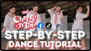 BINI - 'CHERRY ON TOP' DANCE TUTORIAL (Step by Step) EASY TO FOLLOW // Franchesca Corpuz