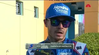 KYLE LARSON INTERVIEW AFTER SAND BARREL CRASH - 2023 4EVER 400 NASCAR CUP SERIES AT HOMESTEAD