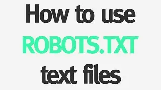 How to use robots.txt