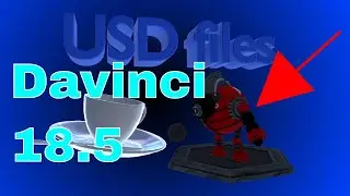 USD 3d files DAVINCI RESOLVE 18.5