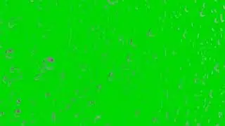 Sad rain green screen