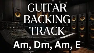 Guitar Backing Track Pop A minor 80 Bpm Easy