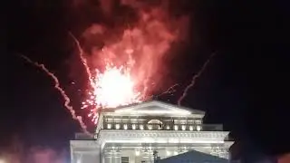 Focurile de artificii de la Festivalul Medieval Hunedoara.