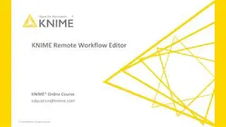 KNIME Remote Workflow Editor