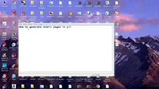 How to generate static pages in yii framework