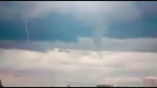Twin Tornado right now in South of Yorkton,  Saskatchewan