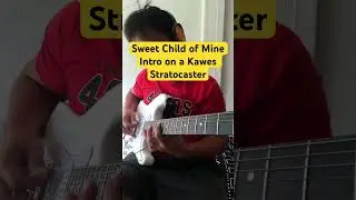 Sweet Child of Mine Intro on a Kawes Stratocaster #guitar #kawesstratocaster