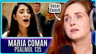 Romanian Orthodox Chant | Maria Coman & Tronos Choir - Psalmul 135 | Vocal Coach Reacts Psalm 135