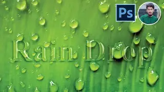 How to Make Water Drop Text Effect on Leaf in Photoshop-Text Effects Tutorials