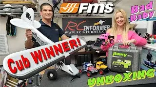 RCI LIVE - FMS PA-18 ***GIVEAWAY WINNER ANNOUNCED!*** Bad Baby & Jimny Unbox/Review w/Miss Aimee
