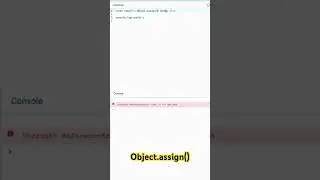 Revolutionize Your Code: Object Merging Made Easy with Object.assign() #javascript