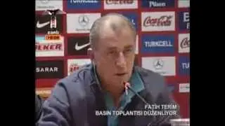 Fatih Terimden İngilizce Demeç