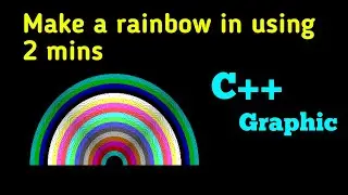 Draw rainbow using c++ graphic । C++ graphic । Code studio  