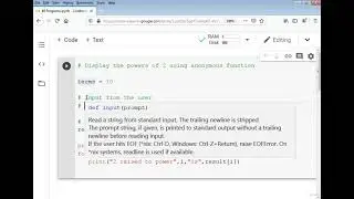 Exponentiation power of a number in python using anonymous function