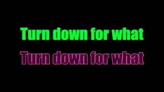 DJ Snake & Lil Jon - Turn Down for What Instrumental with lyrics Singalong