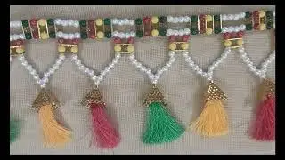 #moti #toran for #mandir & Entrance Door-Pearl-Beads Decor for Diwali -Traditional Design