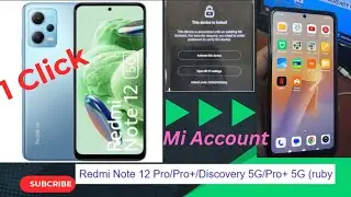 Redmi Note 12 Pro 5g Mi Account Remove || Redmi Note 12 Pro+ 5g Mi Account Frp Bypass (Ruby)