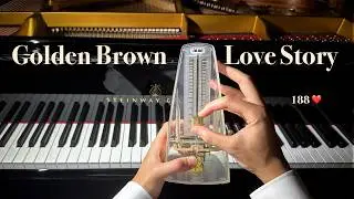 Love Story × Golden Brown | Piano Cover with Metronome