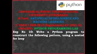 PYTHON PROGRAMMING LAB Exp 10