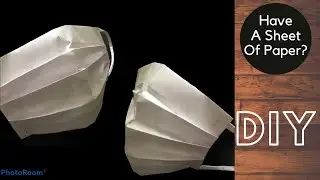 Make amazing paper face mask at home. Best paper face mask. How to make Easy paper mask tutorial.