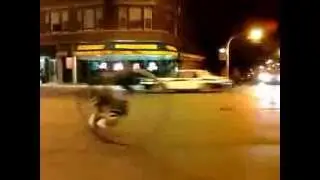 Классный переворот на велосипеде
