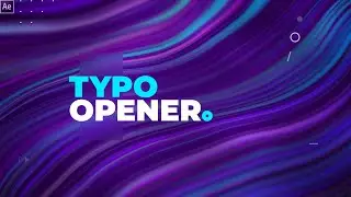 Dynamic Typography Opener Gradient Template After Effects Download 4K
