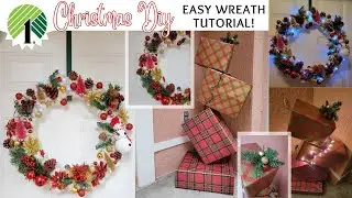 DIY Dollar Tree Christmas Wreath | Last Minute Dollar Tree Christmas DIY’s