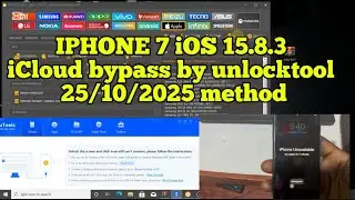 IPHONE 7 iOS 15.8.3 UNAVAILABLE BYPASS BY UNLOCKTOOL. 2025/10/25 METHOD. 