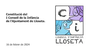 Constitució del I Consell de la Infància de l'Ajuntament de Lloseta