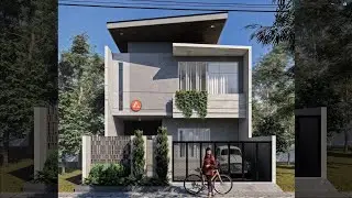 DESAIN RUMAH 2 LANTAI MODERN MINIMALIS