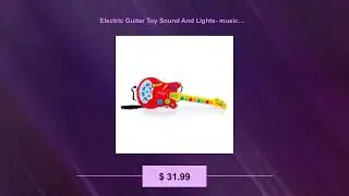 Electric Guitar Toy Sound And Lights- musical instruments