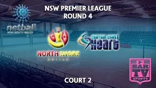2018 Samsung Premier League Round 4 - U20s/Opens - Court 2 - North Shore United v  Heart