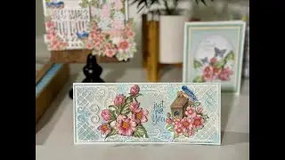 Slimline Cards with the Birds & Blooms Collection