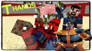 Monster School : AVENGERS VS THANOS CHALLENGE - Minecraft animation