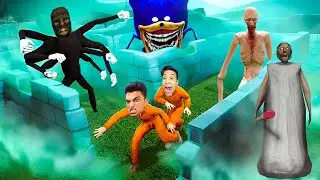 جراني تتحدي سونيك الشرير العملاق وتخلي المحمص يشتغل عندها وتؤمره بجمع اطفال سونيك😳 | Garry's Mod