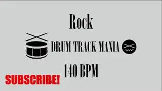 ROCK Drum Backing Track 140 BPM Drums Only