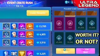 RUSH THE CRATES for Blueprints |😌Most satisfying Crate rush | Mech Arena | ULTRA LEGEND Virals 
