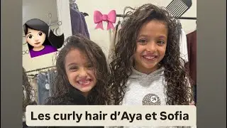 Aya and Sofia's curly hair 💞