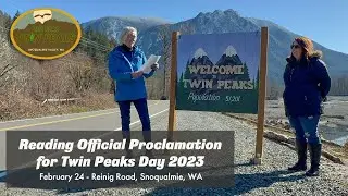 Reading Official Proclamation for Twin Peaks Day 2023