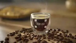 Coffee Espresso Logo Mockup Opener